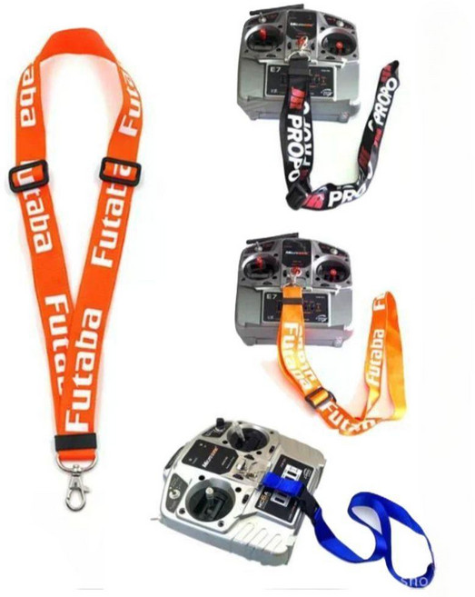 RC 컨트롤러 목 스트랩 범용 슬링 조정 가능 드론 비행기 자동차용 오렌지, 1개