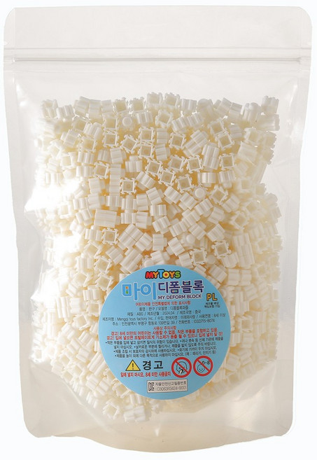 마이토이즈 디폼블럭 8mm 301개 리필 39색상 캐릭터 도안집증정, 1010개 #30 흰색