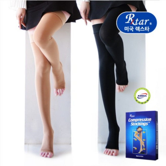도고 렉스타 허벅지형 212 발트임 의료용 압박 스타킹, 살색, 1개