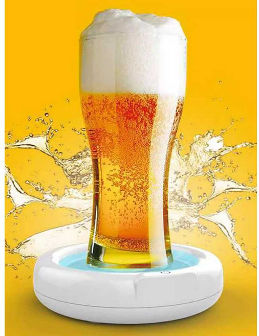 초음파 맥주거품기 크림 생맥주 핸디 소맥 캠핑 기계 휴대, 1. 하얀색, 1개