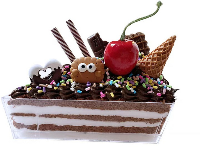 심아트 클레이 조각 케이크 만들기 세트, C, 3개, 혼합색상