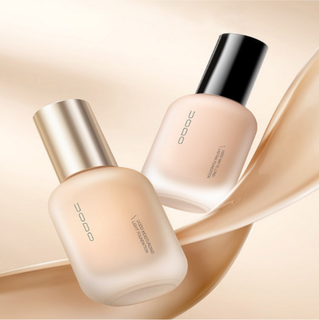 [본사정품] uodo 파운데이션 글리시 피부결 연출 무너짐 칙칙함 방지 촉촉 모공커버, #W02 밝은 피부톤, 2개