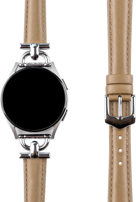 모할랩 갤럭시워치 호환 슬림 라벨르 가죽 스트랩 20mm, 04 카멜