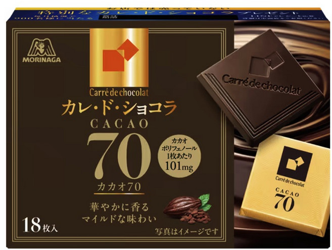모리나가 카레드 쇼콜라 카카오 70% 86g, 1개