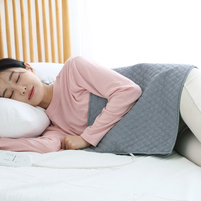 테슬테즐 어깨 허리 전기 온열 찜질기 대형, Tes-G60, 그레이퀼팅