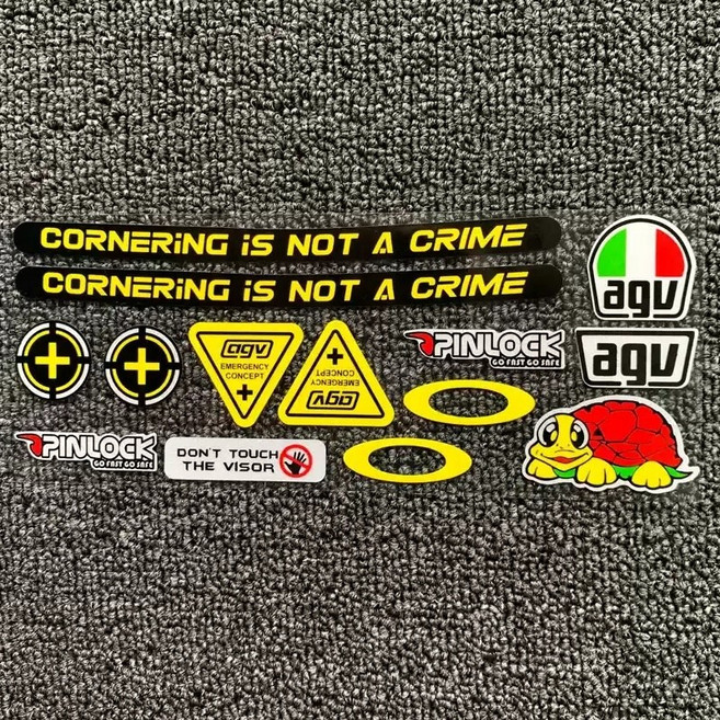 오토바이 반사 스티커 레드불 몬스터 슈퍼커브 바이크 헬멧 베스파 탑박스 데칼스티커 방수, 1개, 반사 스티커 데칼28