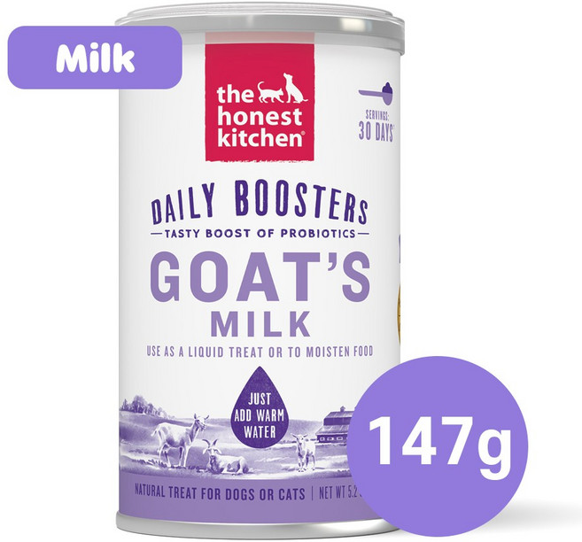 디어니스트키친 데일리 부스터 고트밀크 산양유 유산균 프로바이오틱스 강아지 고양이 락토리 우유 펫밀크, 1개, 147g
