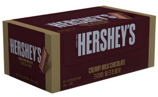 허쉬 크리미 밀크 초콜릿, 40g, 24개