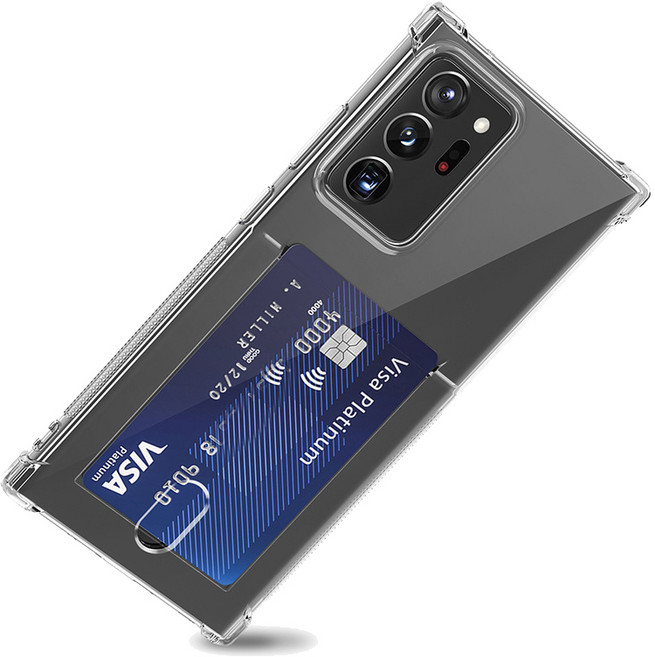 에이링크 호환 갤 노트20 울트라 SM-N986N 모서리보호 범퍼 카드수남 TPU 젤리 투명 케이스 TC-N20U