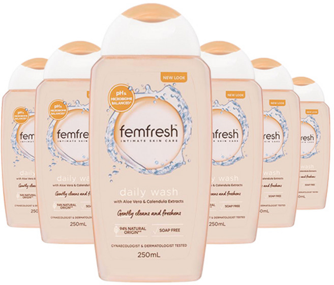 [펨프레쉬] 여성청결제 데일리 워시 250ml X6, 6개