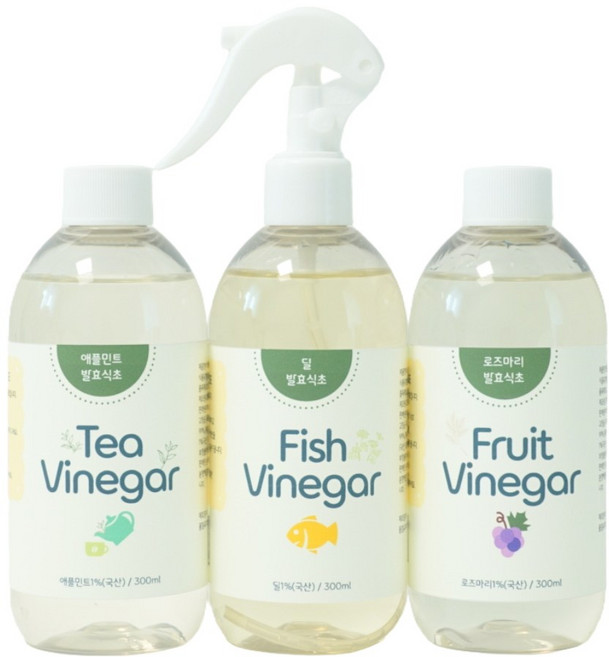 허브 화이트식초 3종 화이트 비네거, 300ml