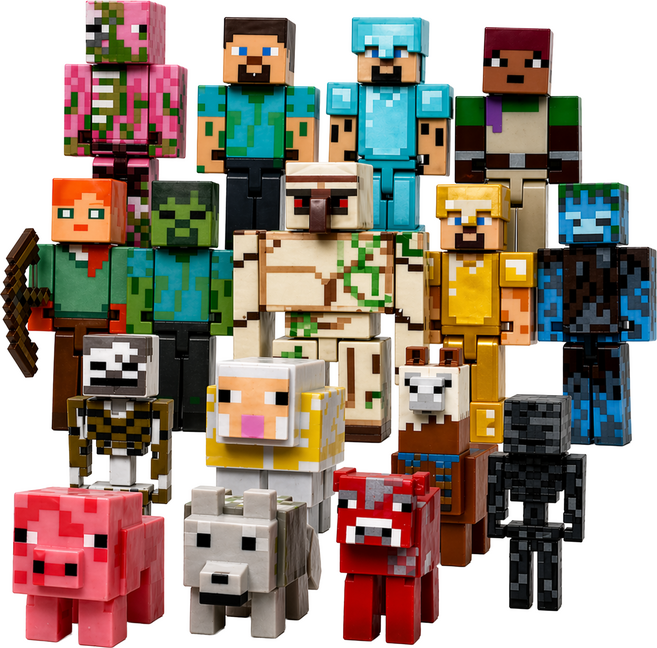 마크 피규어 빅사이즈 캐릭터 16종 블럭 스타일, 1개