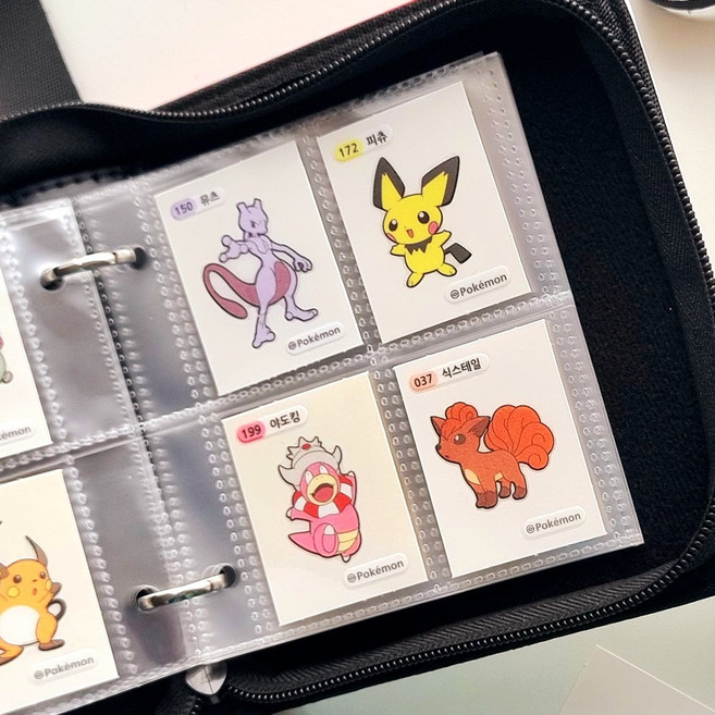 포켓몬 띠부씰 앨범 포켓몬 카드 디지몬 바인더 스티커 북 도감 케이스 OPP 보관함 속지, C.앨범속지, C-5.미니앨범띠부씰속지(10매)