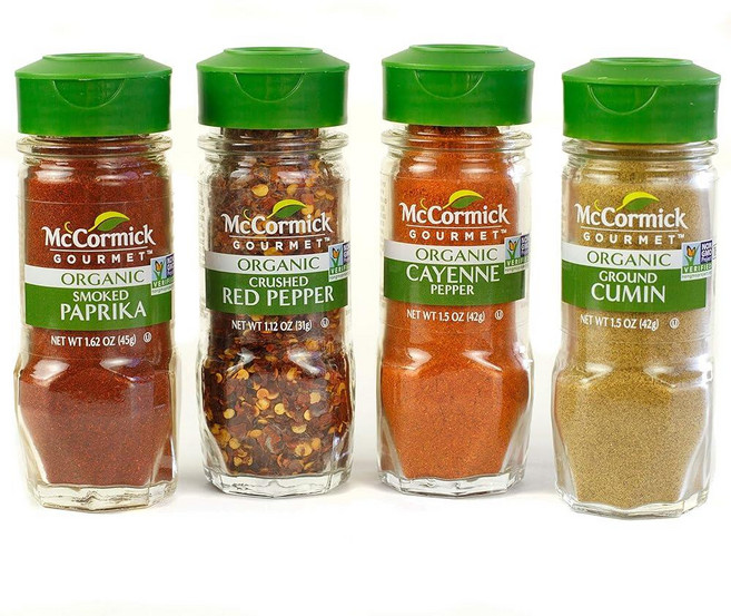 McCormick 맥코믹 Gourmet 레드 페퍼&커민 에브리데이 베이직 버라이어티 팩 (훈제 파프리카 크러시드 페퍼 카이엔 그라운드 커민) 0.0kg(0.01파운드)