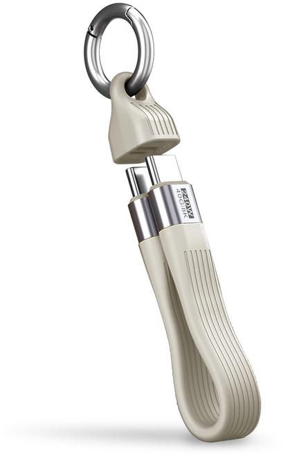 베이직기어 240W USB4 썬더볼트 호환 40Gbps C타입 고속충전 케이블, 1개, 오프 화이트, 13cm