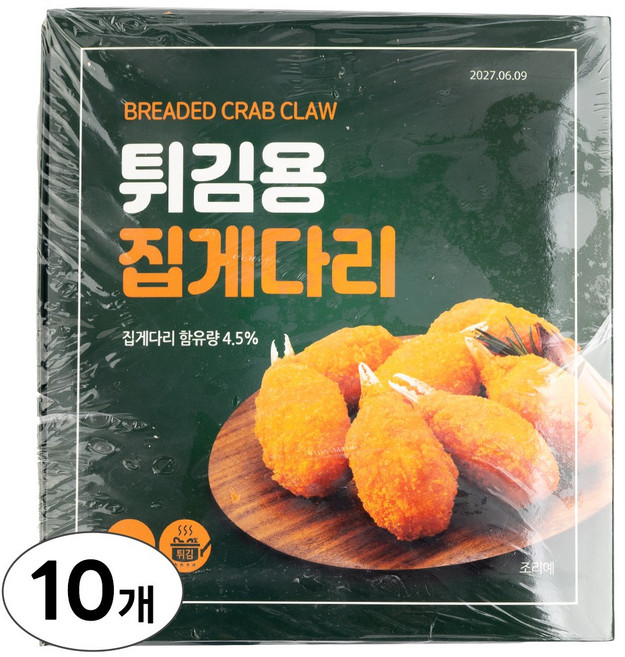 튀김용 집게다리 게살 맛살 튀김, 10개, 1kg