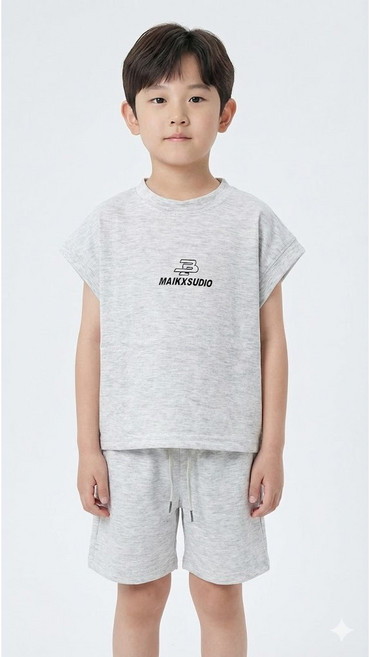 아동 민소매 상하세트