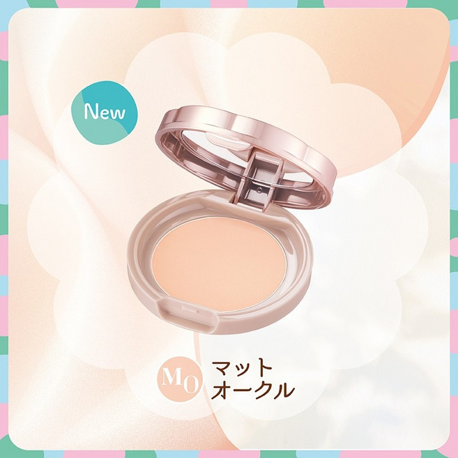 CANMAKE 40周年限定 迷你花漾棉花糖蜜粉 光澤 霧面 定妝蜜粉 MO/MB/MI/ML, 1個, MO-明亮膚色(霧面)-迷你