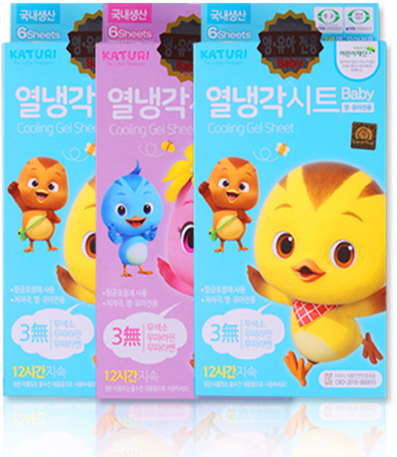 엄마까투리 열냉각시트 6매입 3개, 15개, 6개입