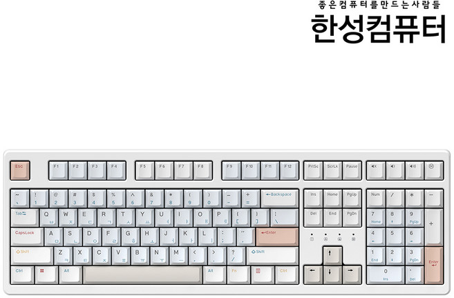 한성컴퓨터 염료승화 유무선겸용 키보드 CREAM CHEESE 45g, 멀티 파스텔, (한성 공식인증점) TFG Cloud Max CF, 제조사축