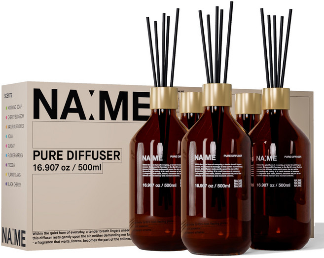 나메 대용량 프리미엄 디퓨저 스틱 세트, 5개, 500ml, 선데이