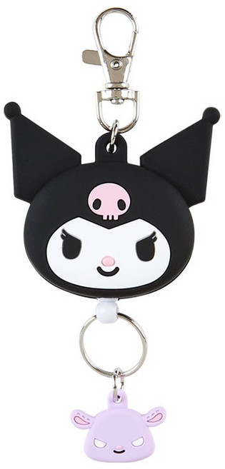 산리오 페이스 릴 키체인 캐릭터 키링 키홀더 일본 직수입