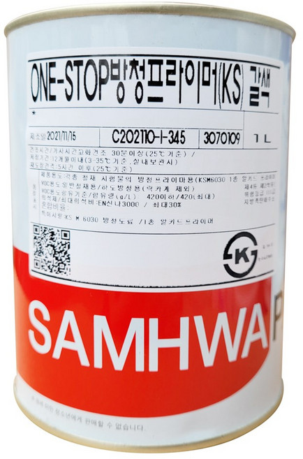 삼화페인트 광명단 녹방지 방청페인트, 1L, 1개