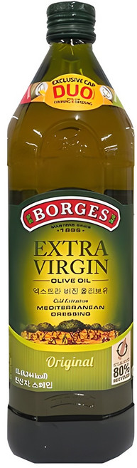 보르게스 엑스트라 버진 올리브유, 1L, 1개