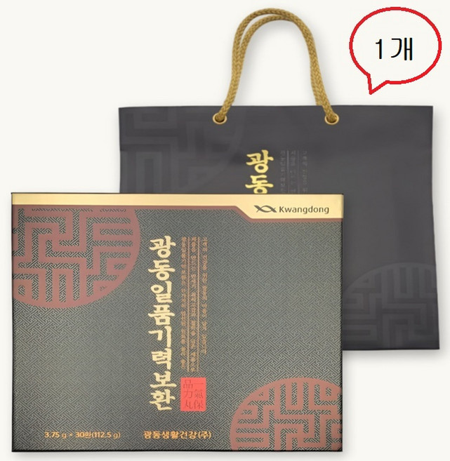 광동일품기력보환 30환 + 쇼핑백, 112.5g, 1세트