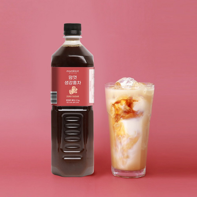 맘껏푸드랩 제로슈가 생강홍차 밀크티 베이스1.1kg, 1.1kg, 1개, 1개입, 생강홍차1.1kg