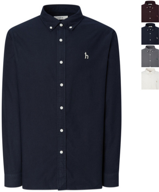 헤지스 맨 버튼 다운 면 긴팔 캐주얼 셔츠 95~120 size 남성 의류 겨울셔츠