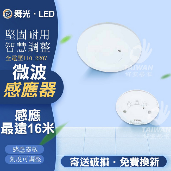 舞光 微波感應器 RP-MS1024 全電壓 室內用, 1個, RP-MS1024微波感應器[圖一]
