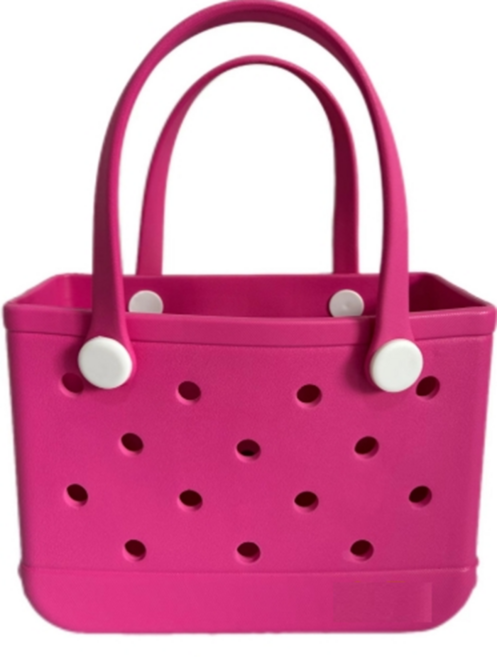 실리콘 목욕바구니 젤리백 아쿠아가방 수영가방, 핑크