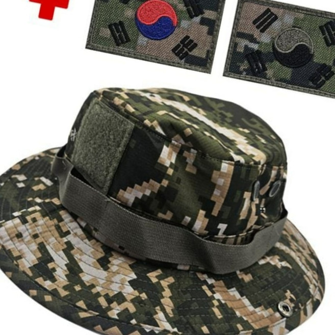 국산 해병대 벨크로 전면벨크로부착 정글모 부니햇