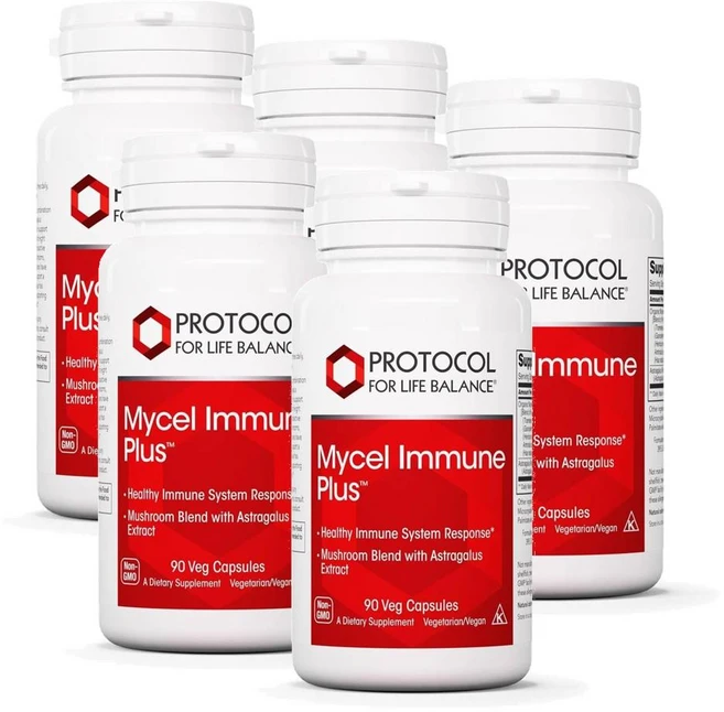 프로토콜 마이셀 이뮨 플러스 머쉬룸 블렌드 위드 황기 캡슐 PROTOCOL FOR LIFE BALANCE Mycel Immune Plus, 5개, 90정 - 쿠팡