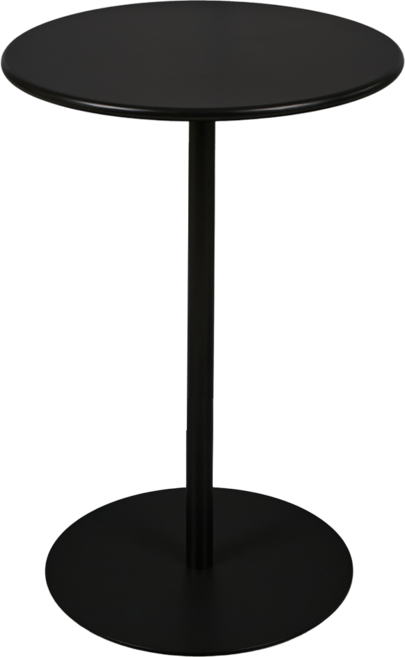 메블르 철제 테이블 거실 보조 협탁 쇼파 사이드 테이블 원형 40cm, 블랙