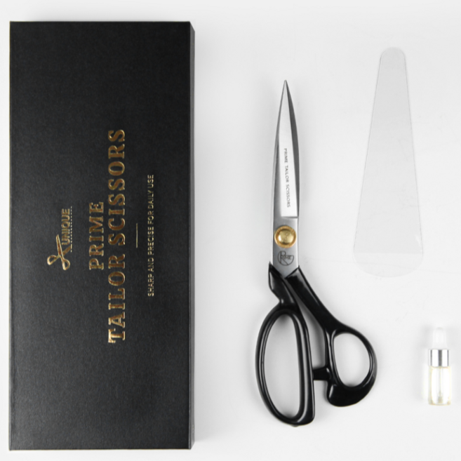 유니크 프라임 프리미엄 합금강 재단가위 패션 수예용, 1세트, 11인치(281mm)