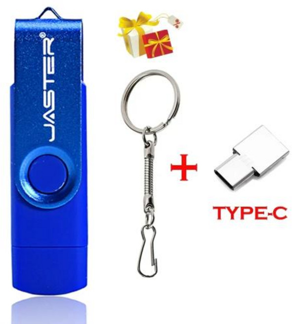 USB 플래시 드라이브 32 기가 바이트 64 기가 바이트 32 기가 바이트 64 기가 바이트 USB 2.0 플래시 메모리 스틱 무료 TYPE-C 어댑터 비즈니스 선물, 4GB, 1개