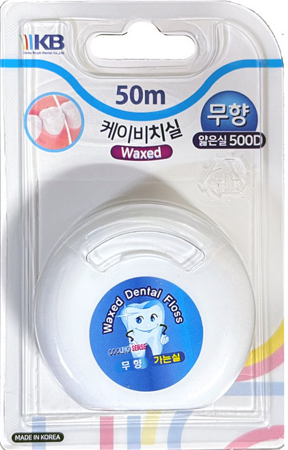 쿨링센스 치실 가는실 500D 무향 일반형치실, 50m, 1개입, 1개