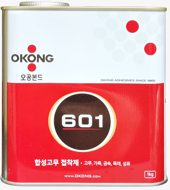 오공 다용도 합성고무 강력접착제 601 가죽 플라스틱 금속 목재 섬유 본드 대용량 1kg