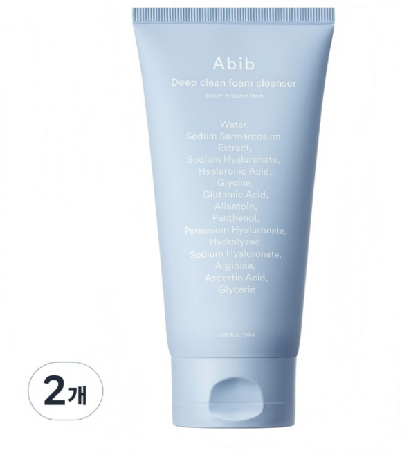 아비브 딥클린 폼 클렌저 수분초 히알루론 폼, 150ml, 2개