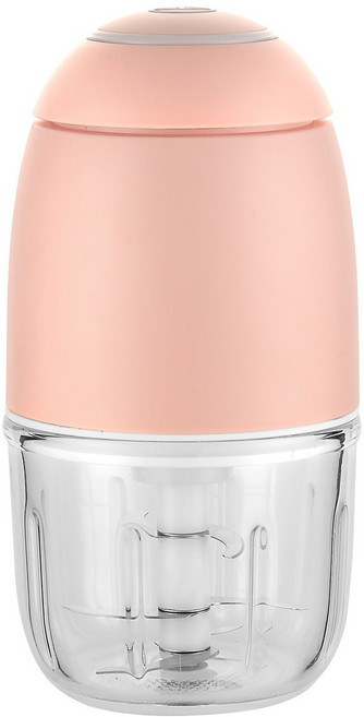 嬰兒輔食機 多功能料理機米糊攪拌器寶寶打糊機家用小型迷你絞肉, 如圖所示, 1個, 【USB充電】【三葉刀】青春粉