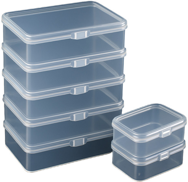 비바리카 [5+2 세트] 투명 미니 소품 정리함 / 악세사리 케이스, 1세트, 클리어