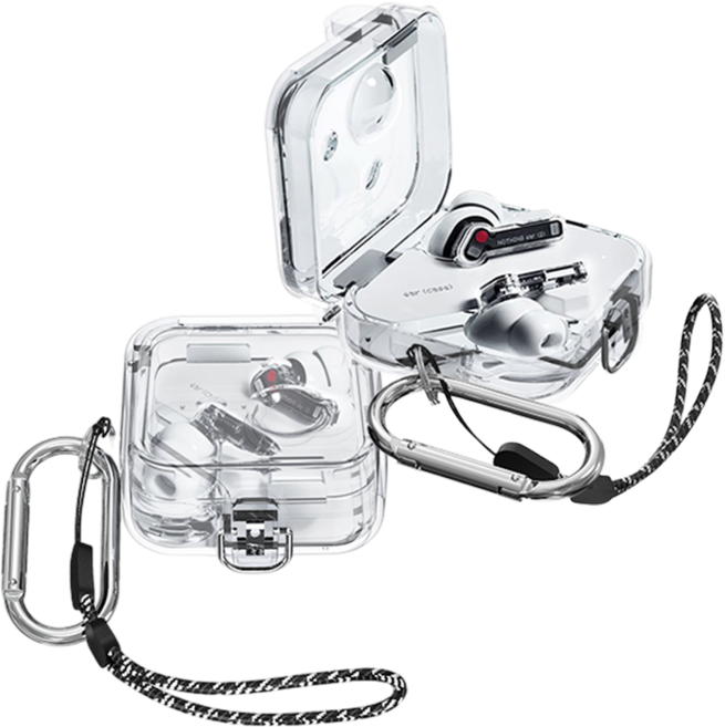 낫싱 이어2 투명 잠금 클립 케이스, 클리어