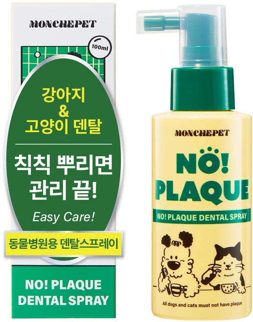 몽셰펫 반려동물 덴탈 스프레이 뿌리는 치약 구취/치석제거, 1개, 100ml - 쿠팡