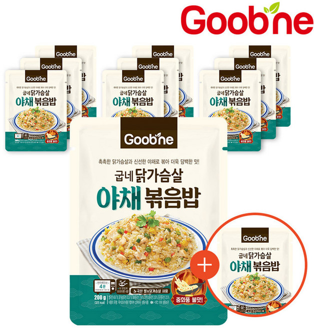 굽네 닭가슴살 야채볶음밥, 200g, 11개