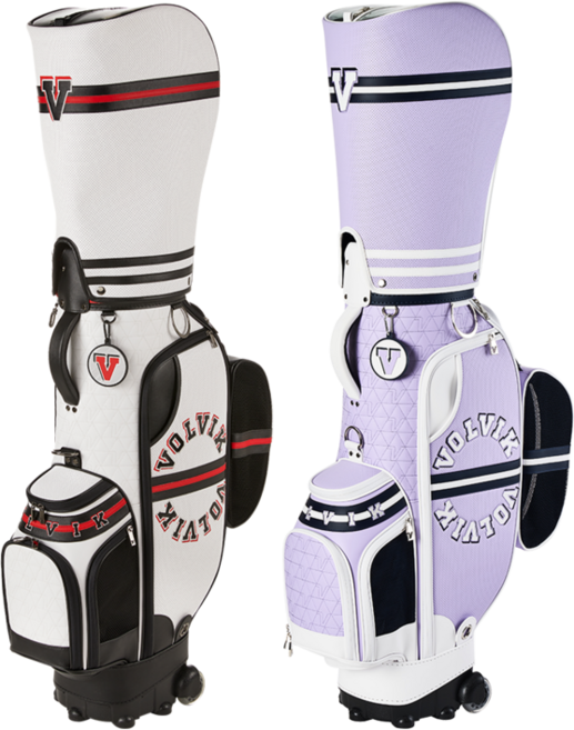 볼빅 VBCB 프리미엄 바시티 바퀴형 캐디백 골프백 여성, 라벤더