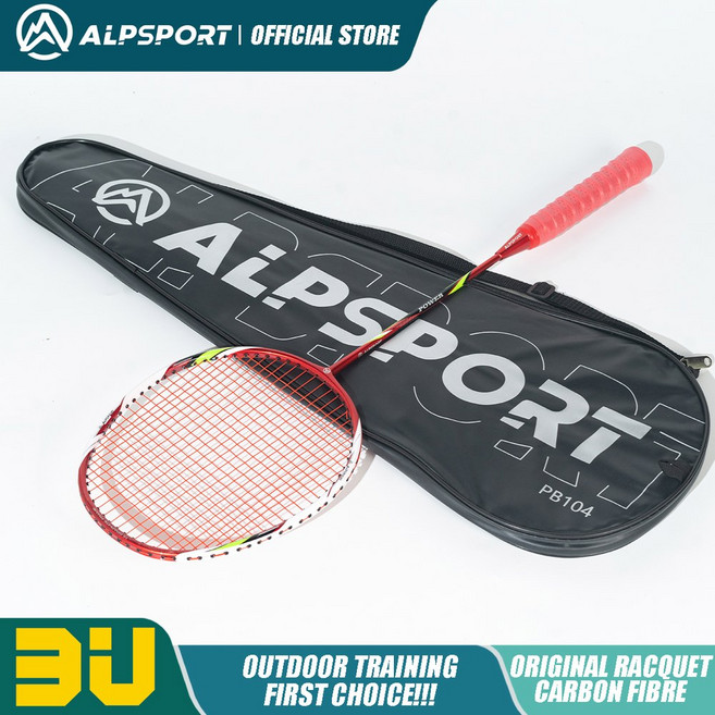 ALPSPORT POWER 배드민턴 G5 22LBS 하이텐션 1개 라켓 2개 3U 카본, 1PCS d Bagged