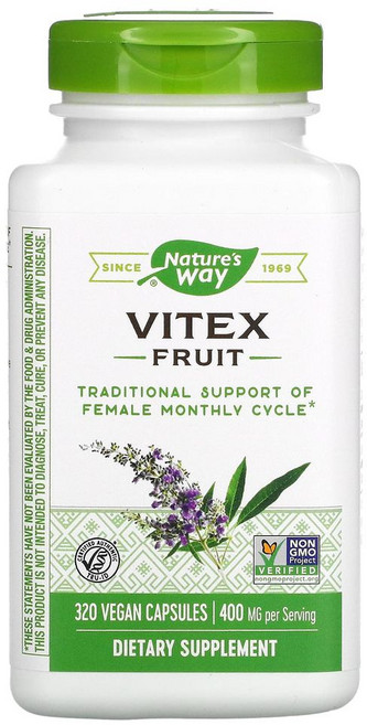 미국 Natures Way Vitex 바이텍스 영양제 320캡슐 x 2통, 320정, 2개