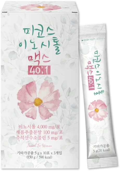 지엠팜 임신준비여성영양제 피코스이노시톨맥스40:1 30포 약국판매중, 5g, 60개 - 쿠팡